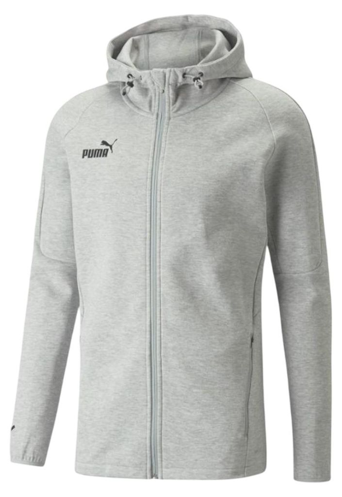 Puma - "TeamFINAL" Hoodie mit durchgehendem Reißverschluss für Herren MR614 (S) (Grau)
