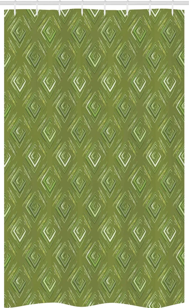 Tenda Doccia 120x180 Verde Oliva ABAKUHAUS - Oasi di Benessere
