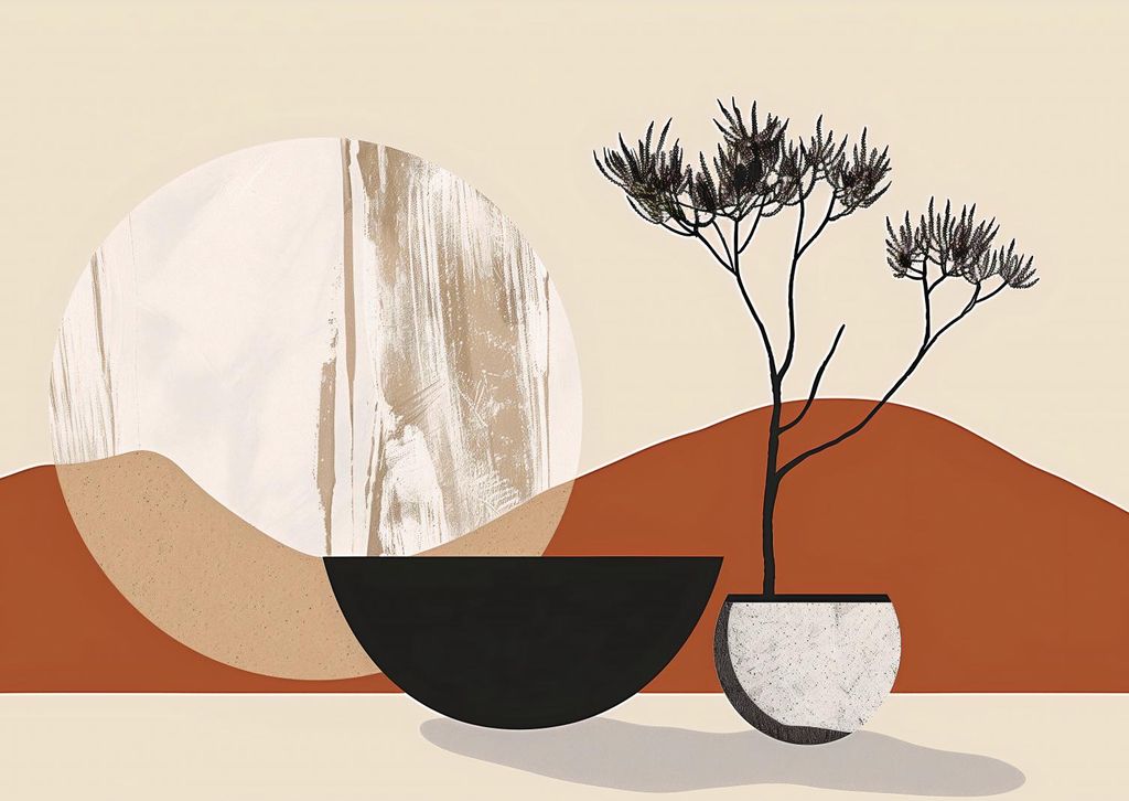 Plakat 84x59,5cm Abstraktion über den Raum