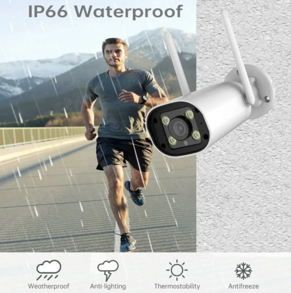 Caméra de surveillance extérieure WiFi BOT NA5 4MP Haute Définition IP66 - 6