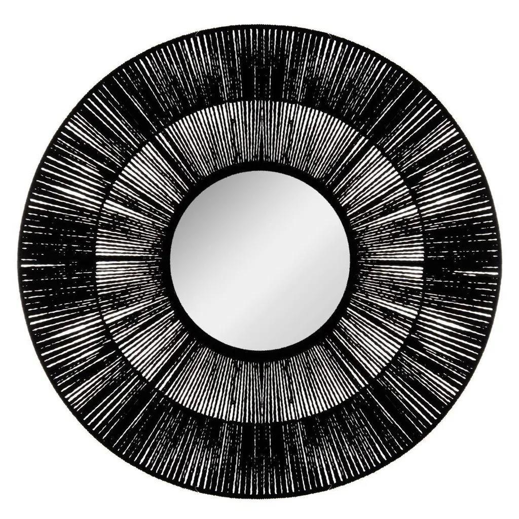 Miroir Mural Noir 76 cm : Habillez vos Murs Vides avec le Style Etnik