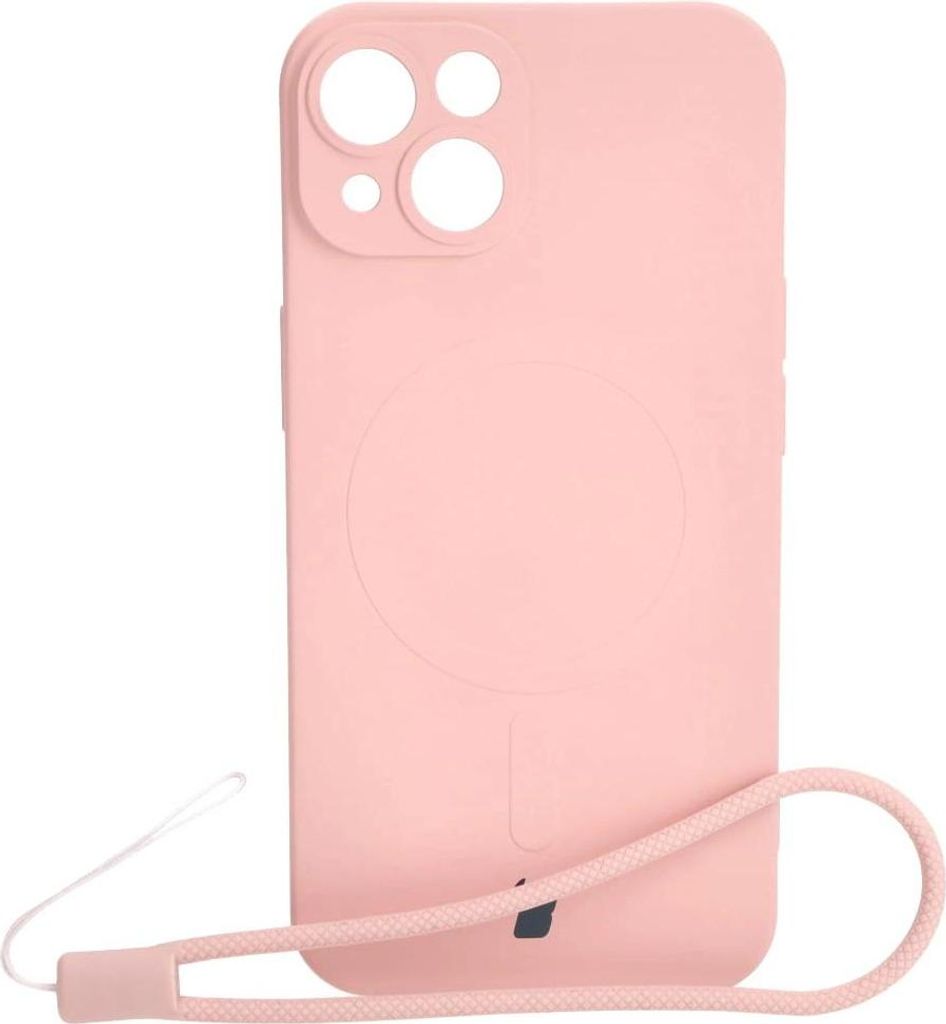 Bizon Case Silikon Magnetic Apple iPhone 14 hellrosa