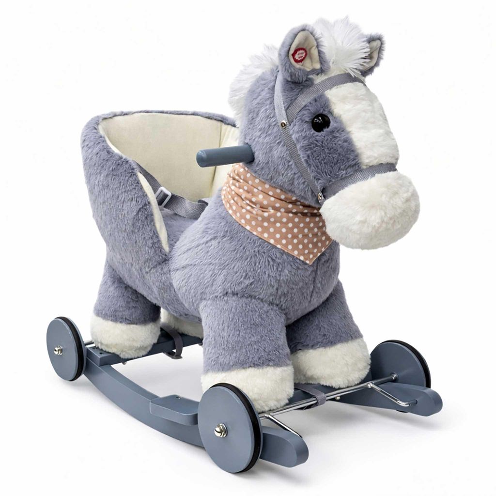 Lean Toys 2-in-1 Schaukeltier oder Rutschtier niedlicher Esel