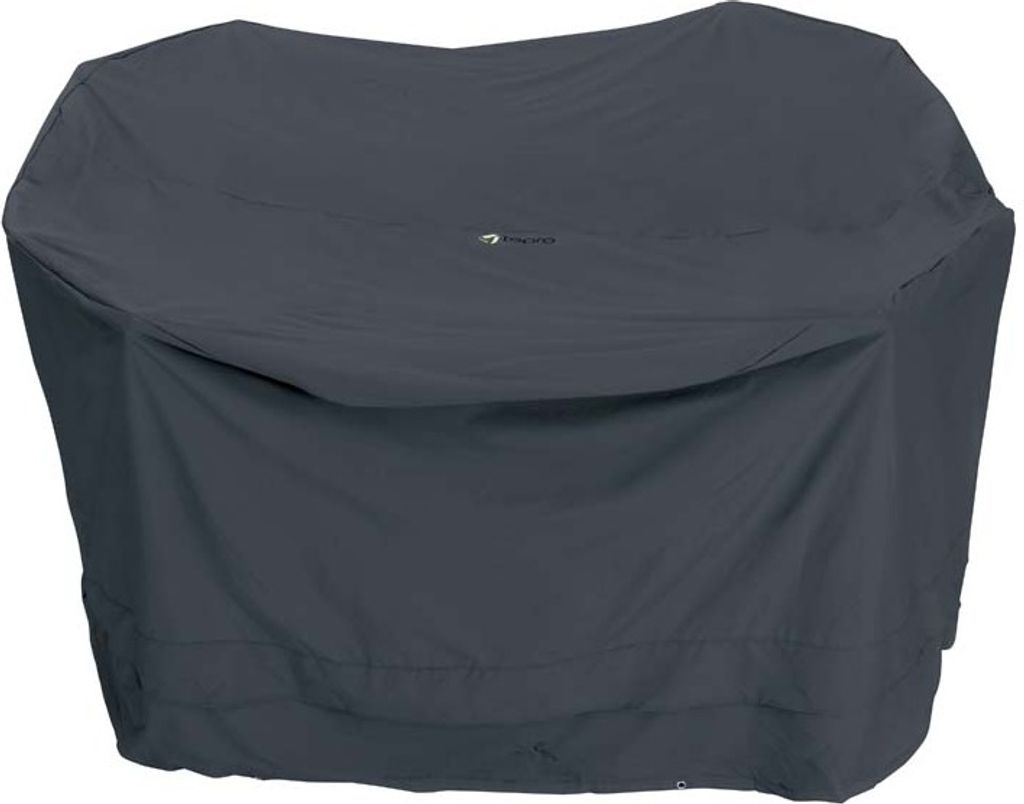 tepro Abdeckhaube Universal für Sitzgruppe rund groß, schwarz (320 x 320 x 95 cm)