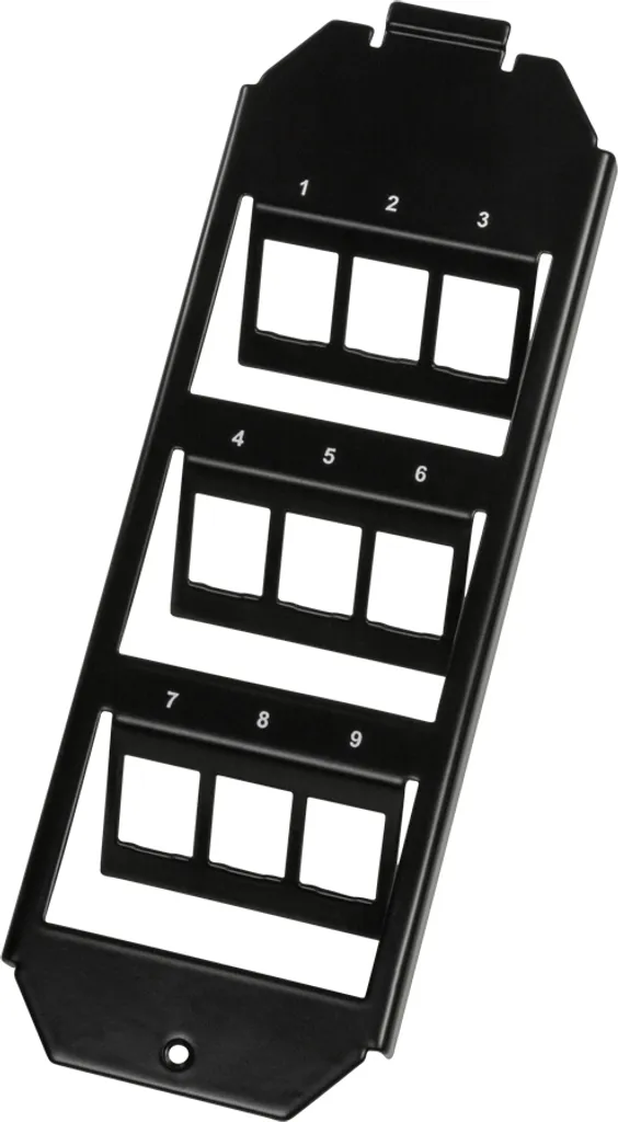 Réparez votre Boîtier de Sol avec cet Insert 3x3 Keystone Logilink Noir
