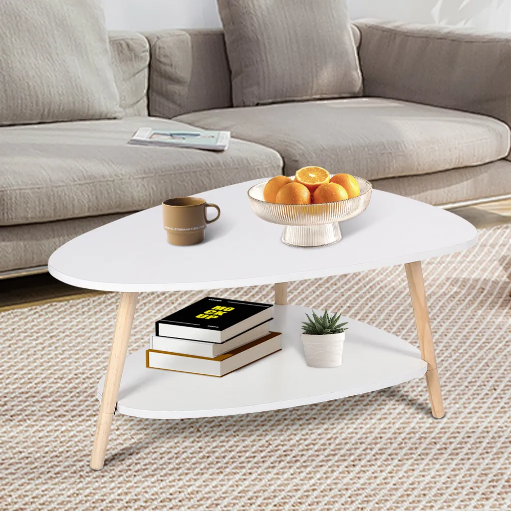 Table de thé blanche et table d'appoint polyvalente pour coin lecture - 4