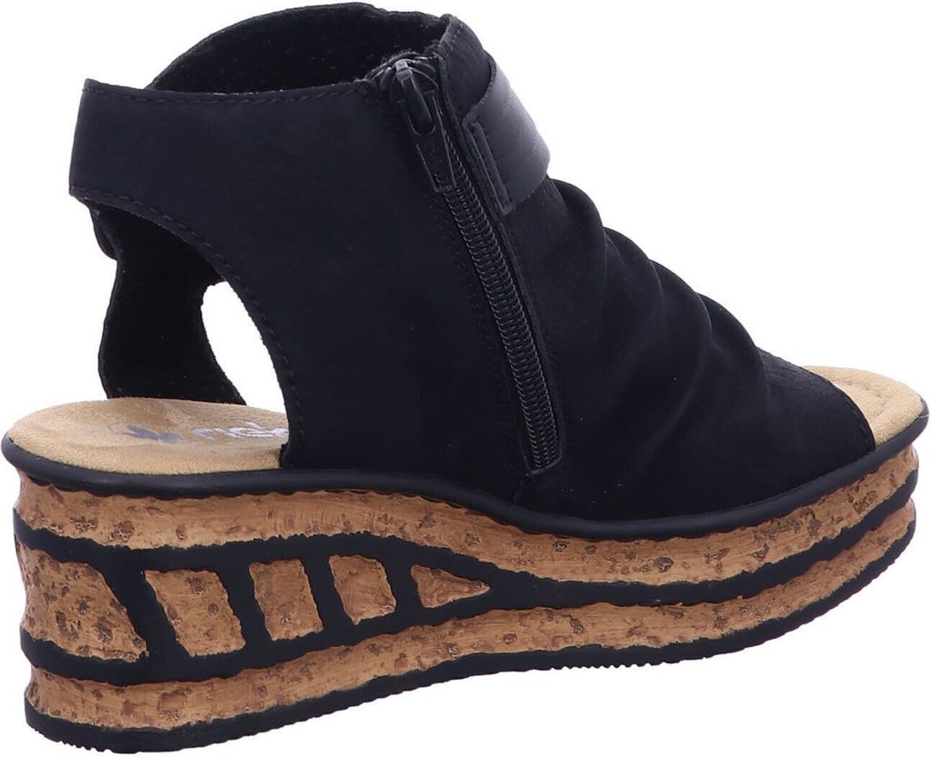 Rieker Damen Keilsandalette schwarz Produktbild 34