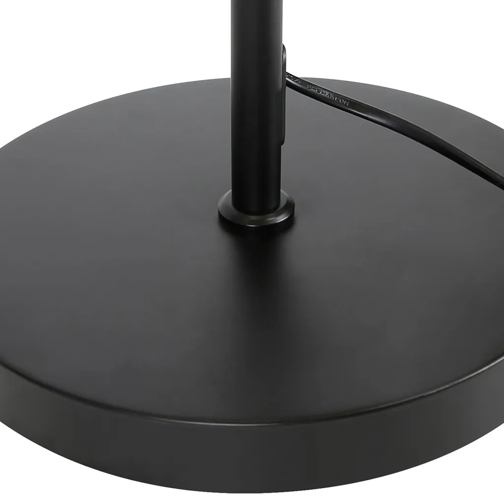 Lampadaire Industriel Stable Noir - Éclairage Rétro E27 sans Scintillement - 5