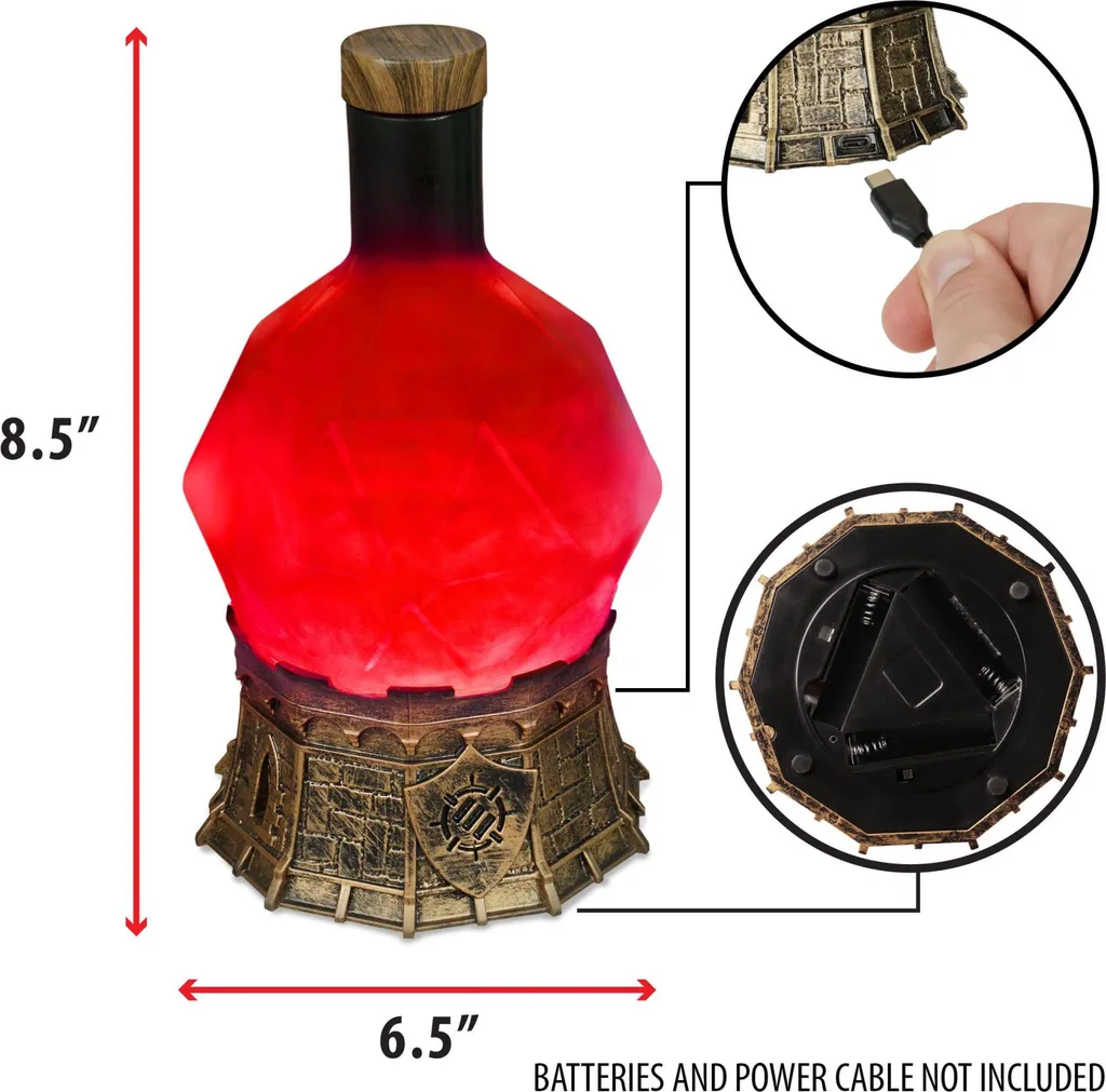 Améliorez votre setup de Jeu RPG avec la Lampe Élixir de Magicien Rouge