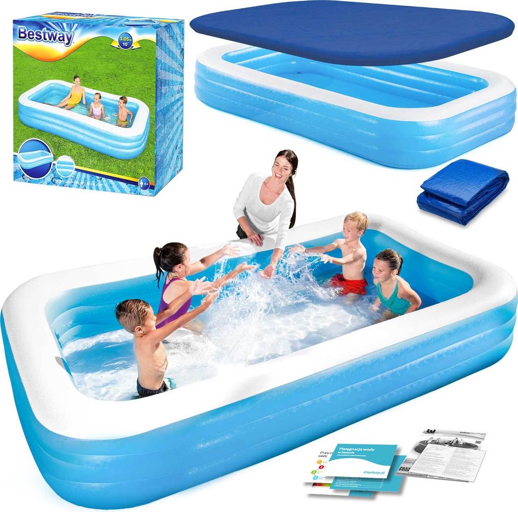 Rodinný nafukovací bazén 305 x 183 x 56 cm 3v1 Bestway Obrázek produktu 
