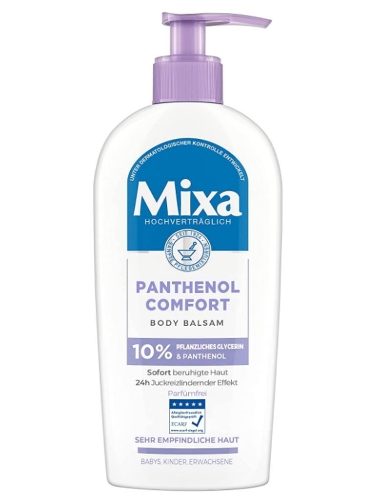Mixa PANTHENOL COMFORT BODY BALM, 250 ml, Empflindliche Haut, Nährend, Beruhigend, Frauen, Pumpenflasche, AQUA / WATER GLYCERIN PETROLATUM...