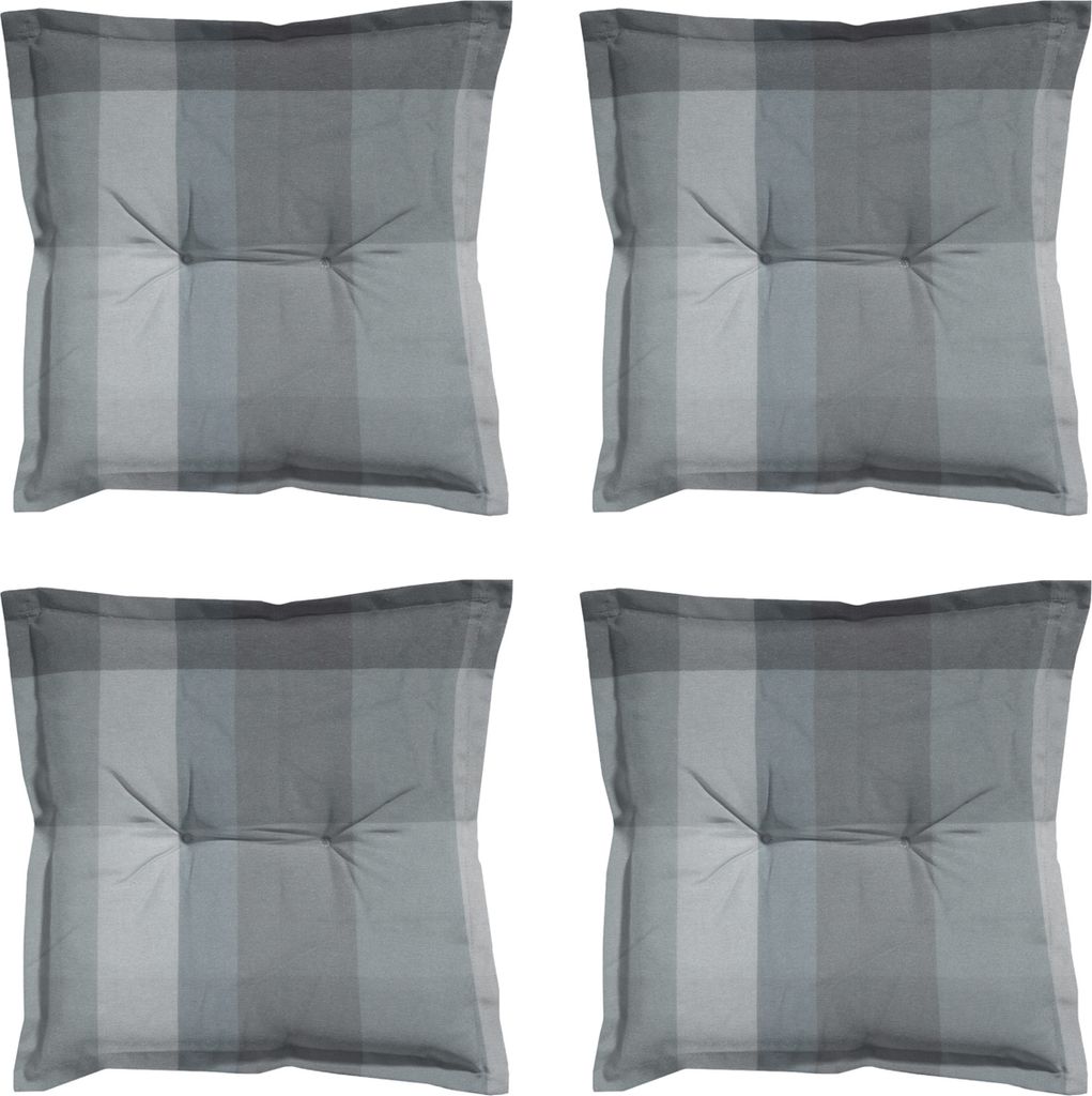 Madison - Sitzkissen Sya grau - Ca. 50x50 cm - 4er-Set