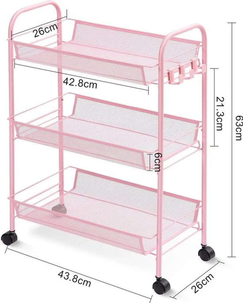 Chariot à roulettes pour bureau et cuisine pour gagner de l'espace