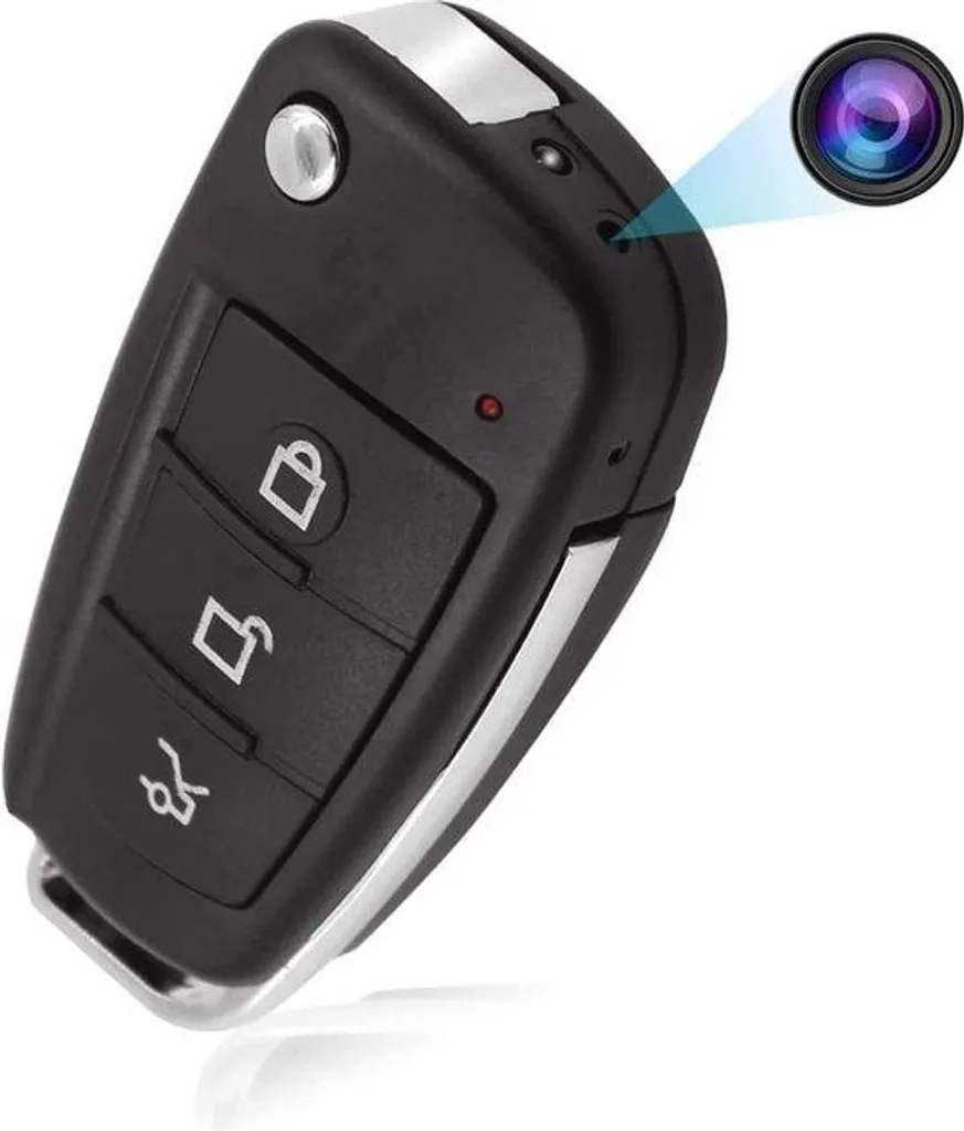 Mini caméra de clé de voiture 1080p Full HD discrète et vision nocturne