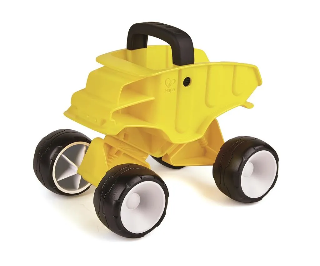 Hape Camion à Benne Basculante Jaune - Jouet de Chantier Robuste