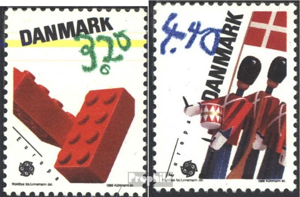 Briefmarken Dänemark 1989 Mi 950-951 (kompl.Ausg.) gestempelt Kinderspiele