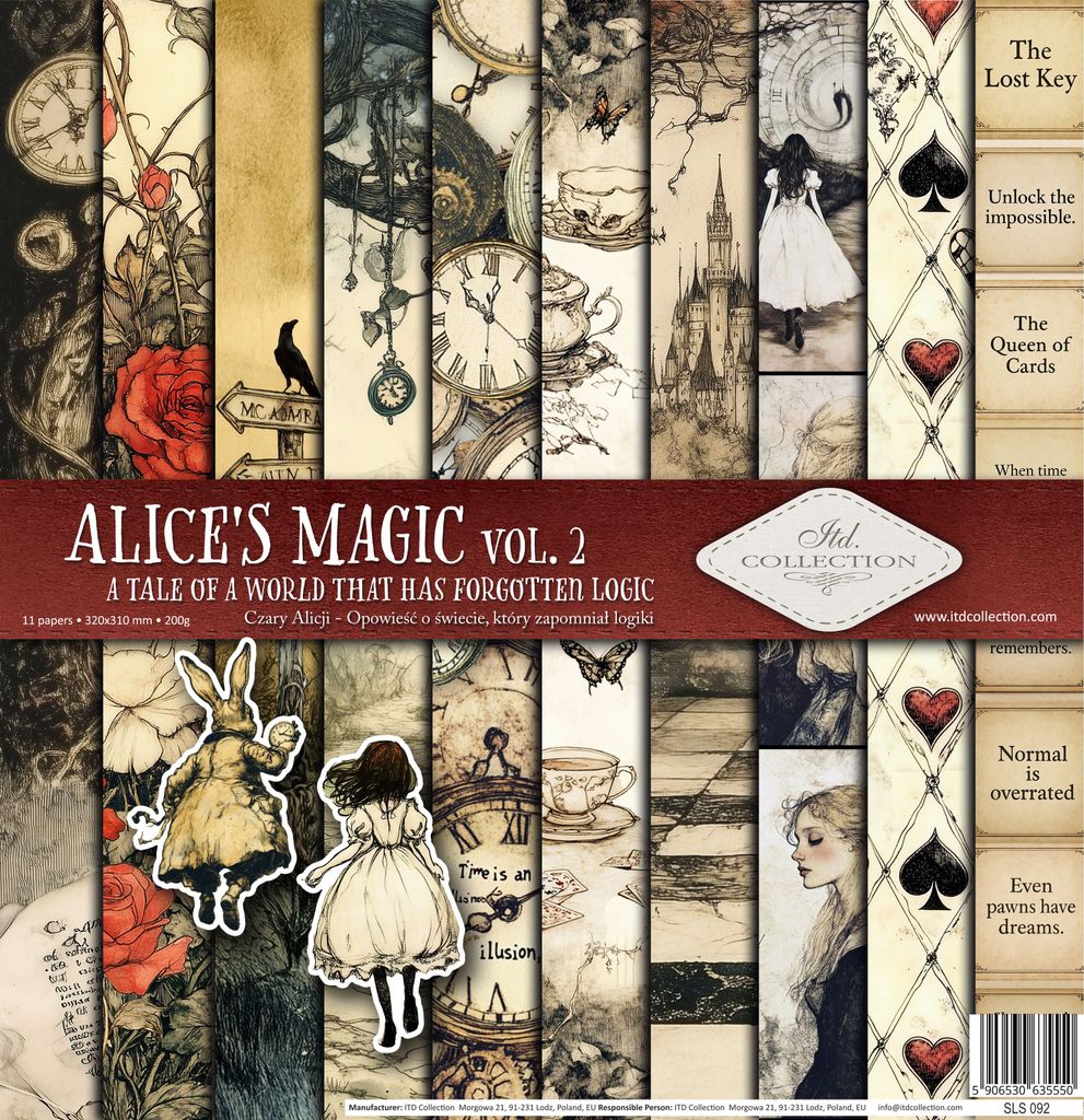 ITD COLLECTION Setz 11Stk 30x30cm Scrapbooking Papier - Produktbild 