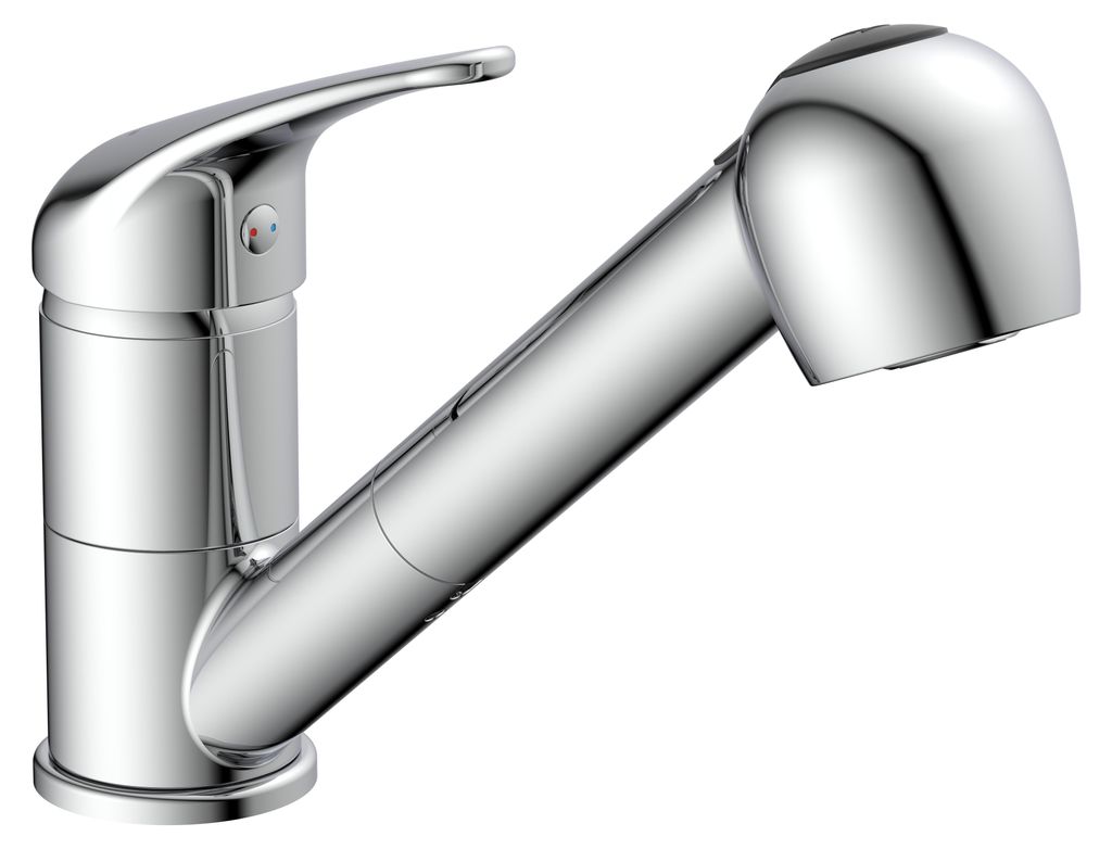 SCHÜTTE Küchenarmatur SUPRA mit Geschirrbrause, Wasserhahn Küche Chrom