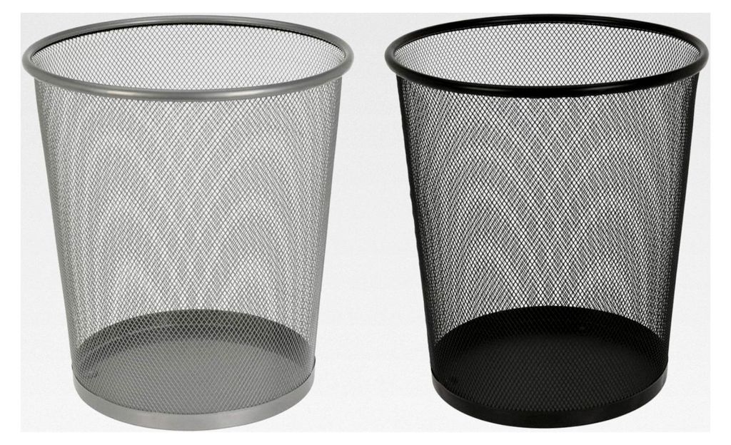Papierkorb Mülleimer Abfalleimer Papiereimer Metall Draht Höhe ca. 30 cm 17 L