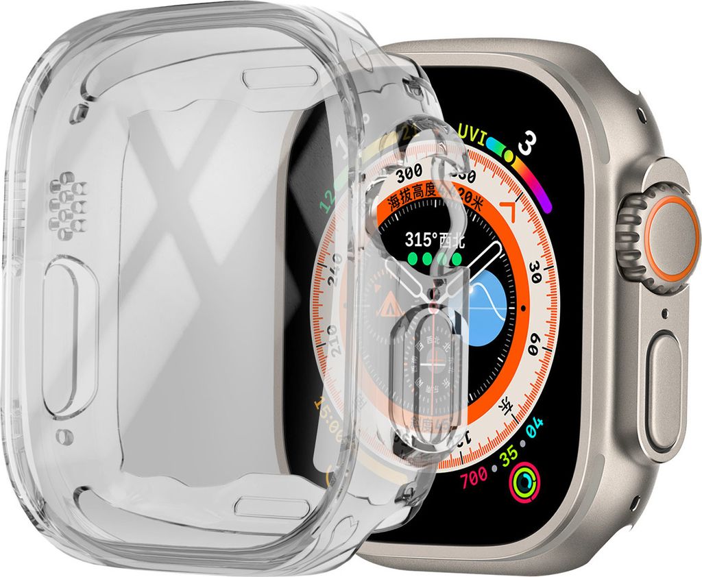 Strap-it Apple Watch Ultra TPU-Hülle 49mm (Transparent)