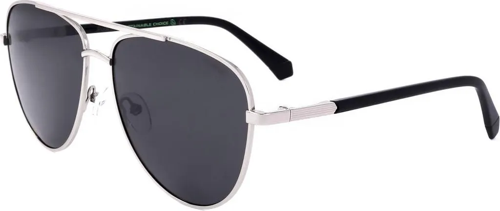 Polaroid PLD 4126/S 010/M9 Occhiali Aviator Argento | Look Classico