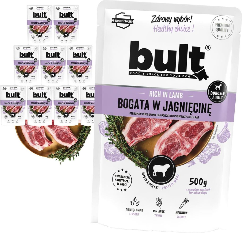BULT | Hundefutter - Lamm - 5kg - Nassfutter - 10x500ml - Produktbild 