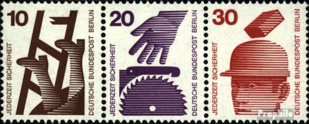 Briefmarken Berlin (West) 1972 Mi W47 postfrisch Unfallverhütung