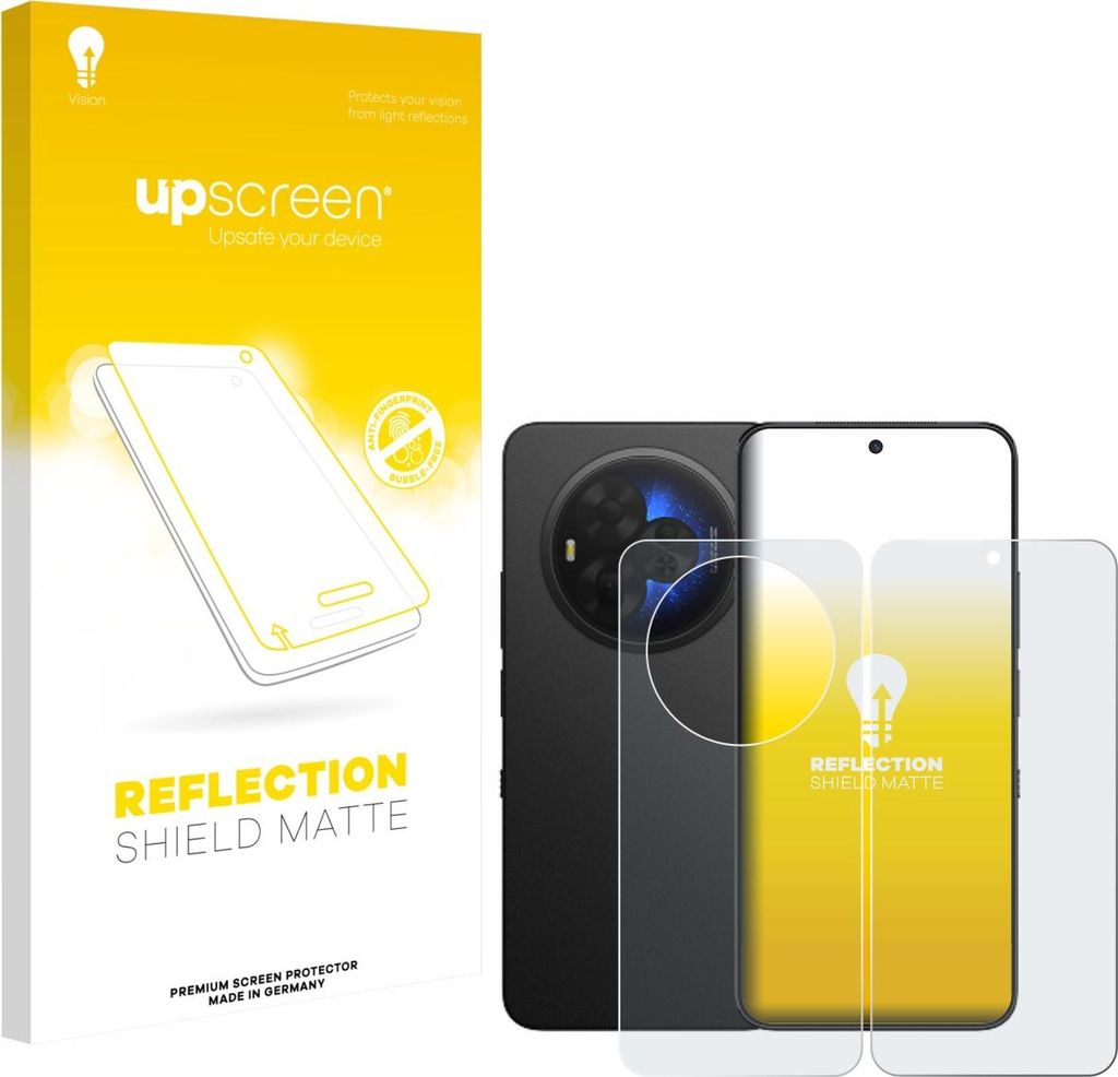 upscreen Schutzfolie für TCL NXTPAPER 60 Ultra (Display+Rückseite) Displayschutz Displayschutzfolie Folie Matt Entspiegelungsfolie