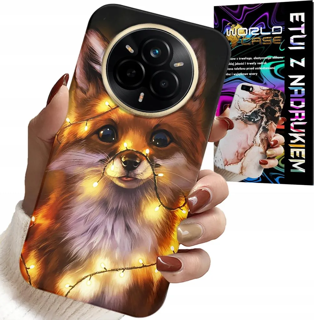 Custodia per Realme 14 Pro+ 5G - Dolce volpe Animali della foresta Custodia + Pellicola protettiva
