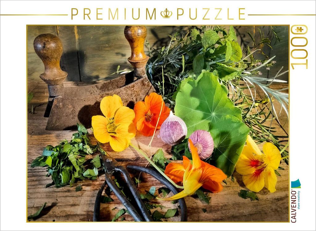 CALVENDO Puzzle Kräutergequatsche | 1000 Teile Lege-Größe 64x48cm Foto-Puzzle für glückliche Stunden