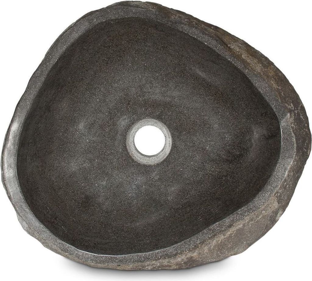 Top Serie Flussstein Handwaschbecken Naturstein Waschschale Produktbild 