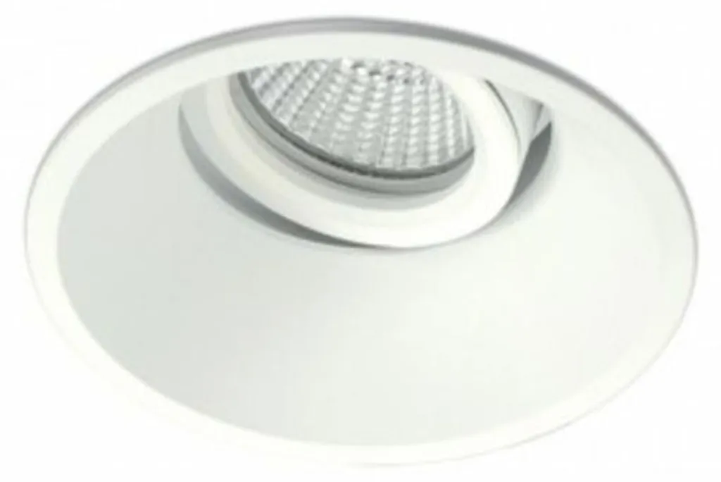 Spot encastré anti-éblouissement BPM Koni gris argenté 93 mm