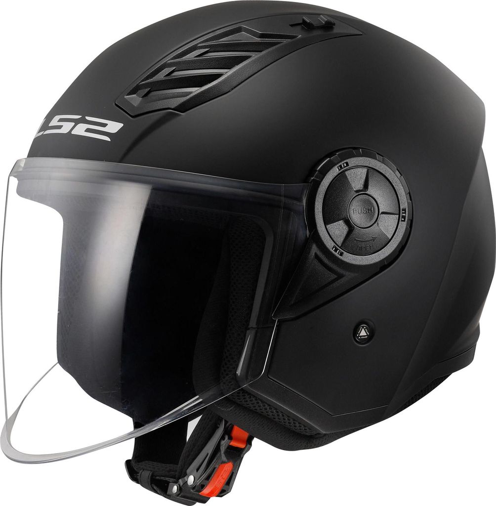LS2 Jethelm "OF616 Airflow II Solid" 1 H schwarz matt, Gr. Immagine del prodotto 