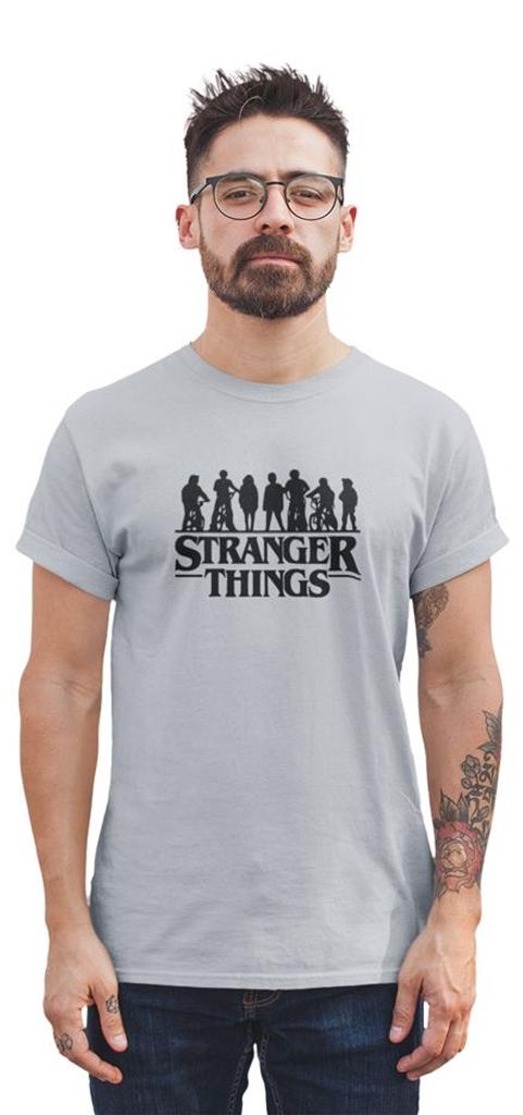 D&B Uni Polo MO00082 Stranger Things Grau M