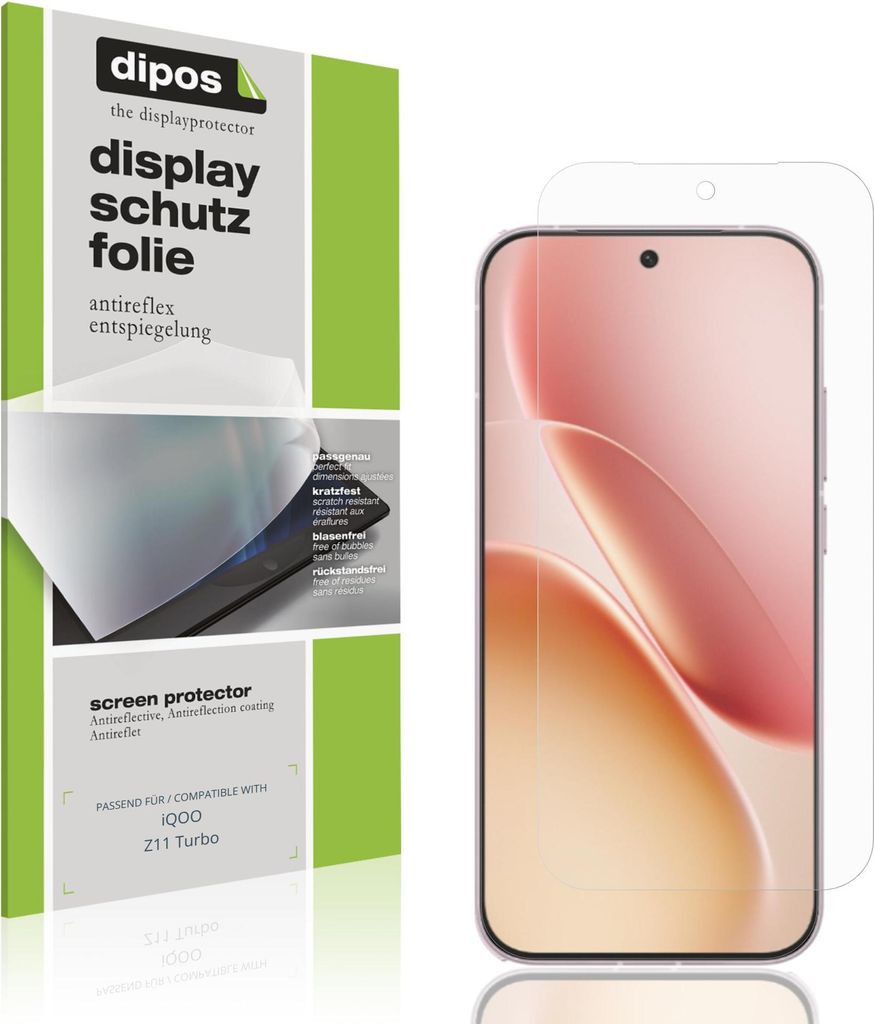 4x Schutzfolie für iQOO Z11 Turbo matt Displayschutzfolie Folie Display Schutz dipos