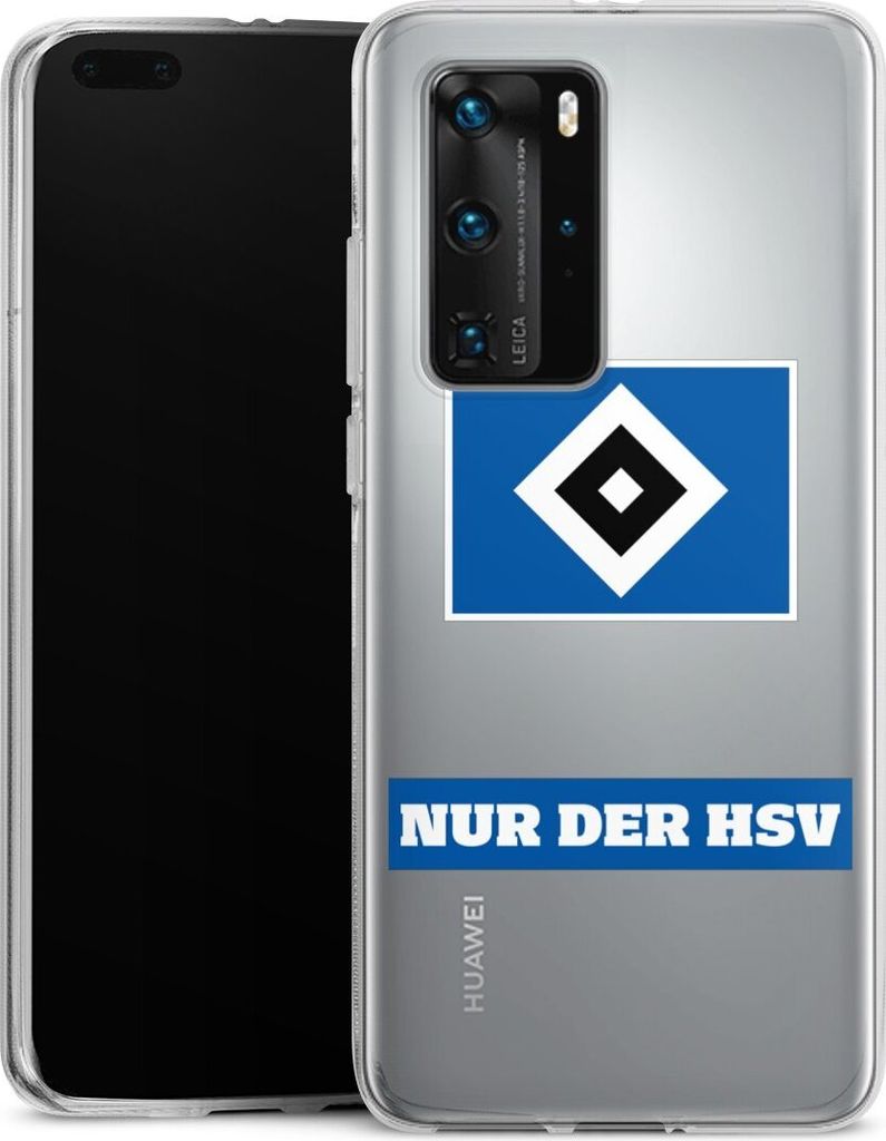 DeinDesign Handyhülle für Huawei P40 Pro Silikon Hülle Case Smartphone Schutzhülle HSV Hamburger SV Statement