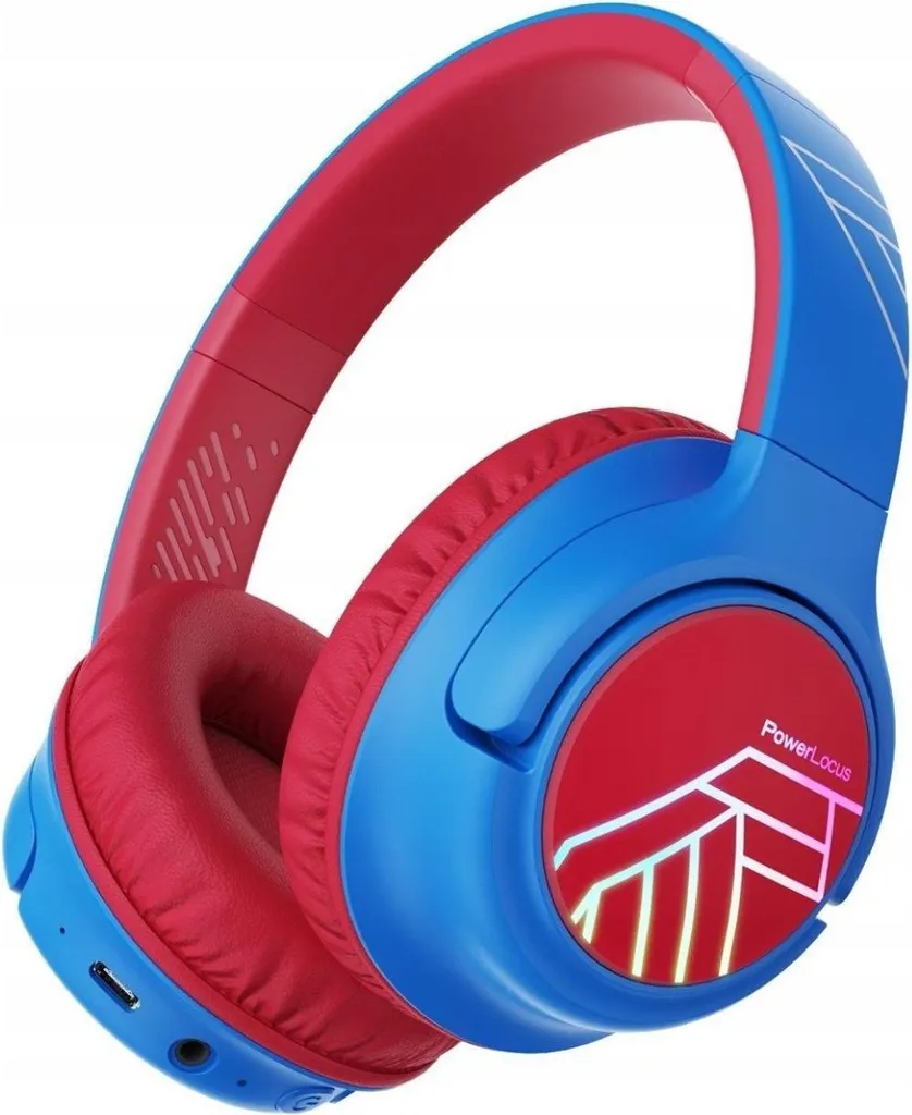 Casque Anti-Bruit Enfant PowerLocus Bobo Protégez leur Audition Bleu Rouge