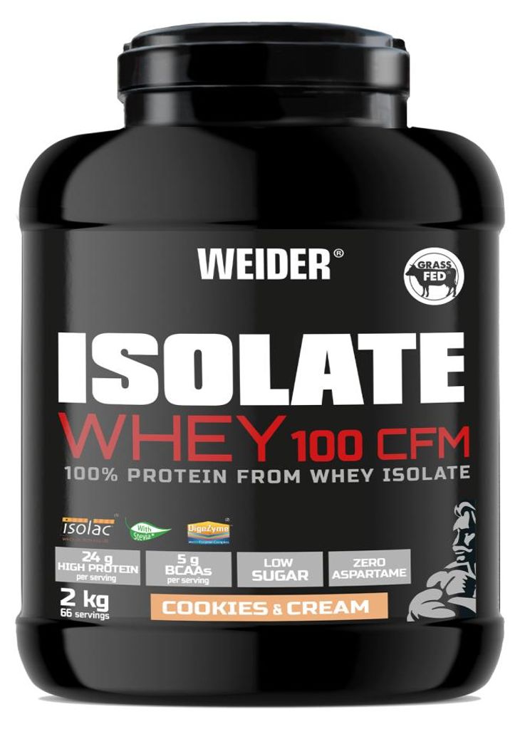 Whey Isolate - Weider - Isolate Whey 100 CFM (2kg) - Saveur Image du produit 