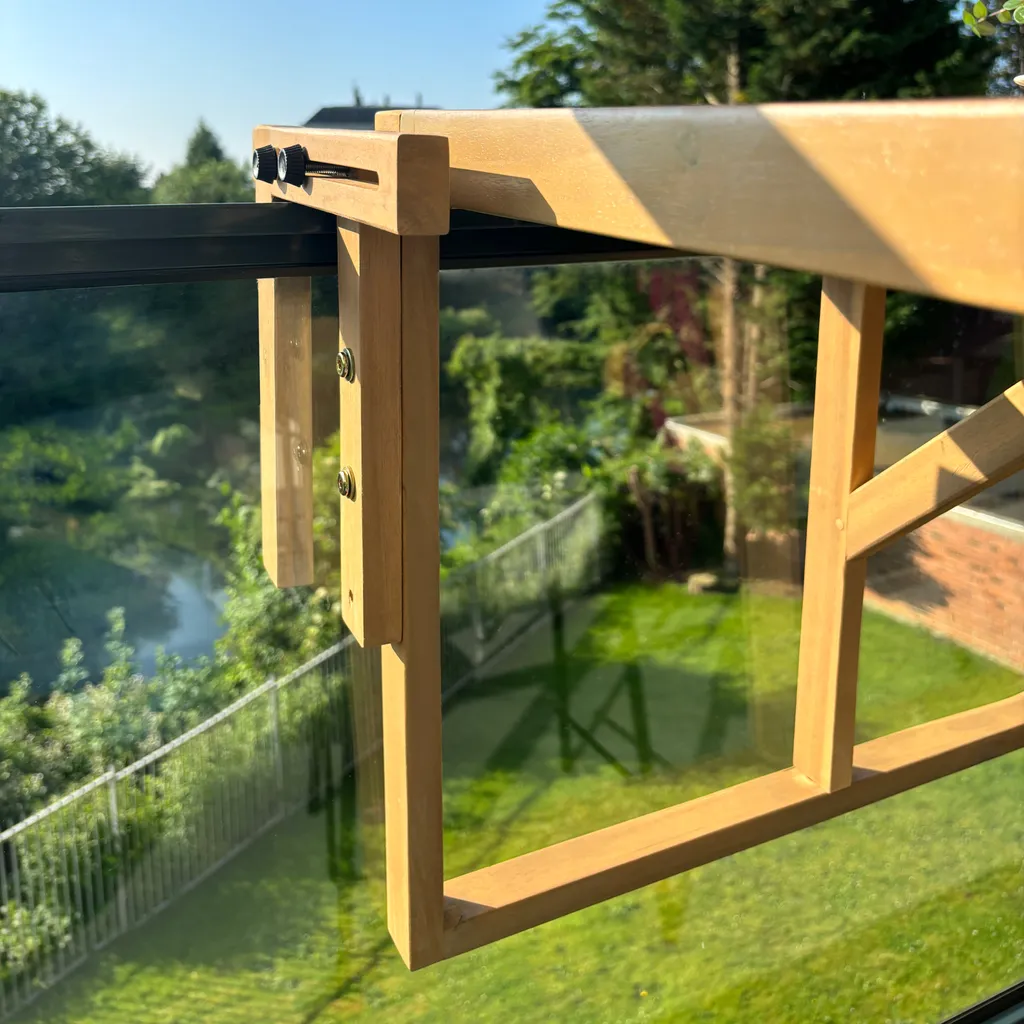 Table de balcon suspendue SUMBA - Solution gain de place sans perçage - 5