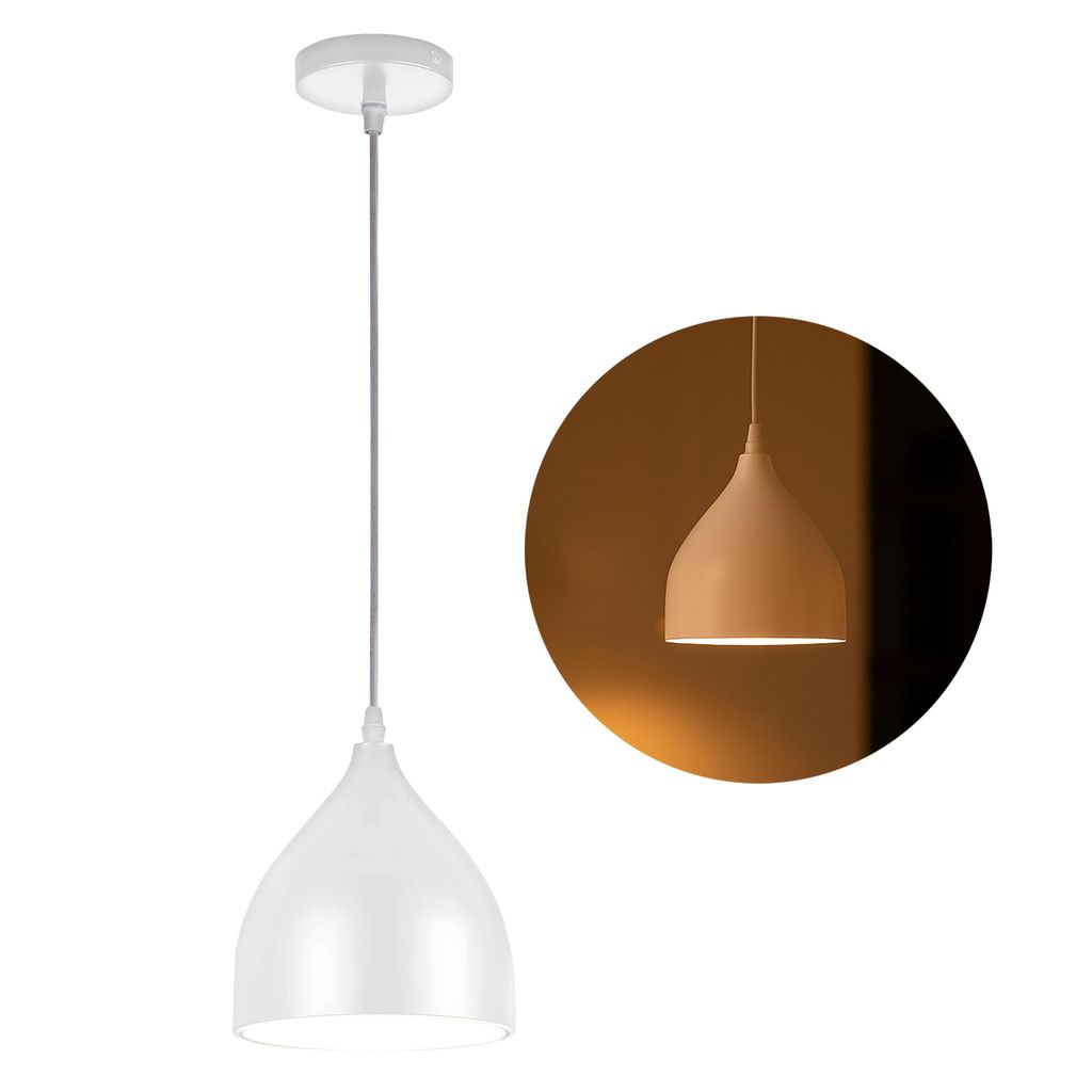 MasterLED Pendelleuchte Como E27 Weiß – Moderne Hängelampe Produktbild 