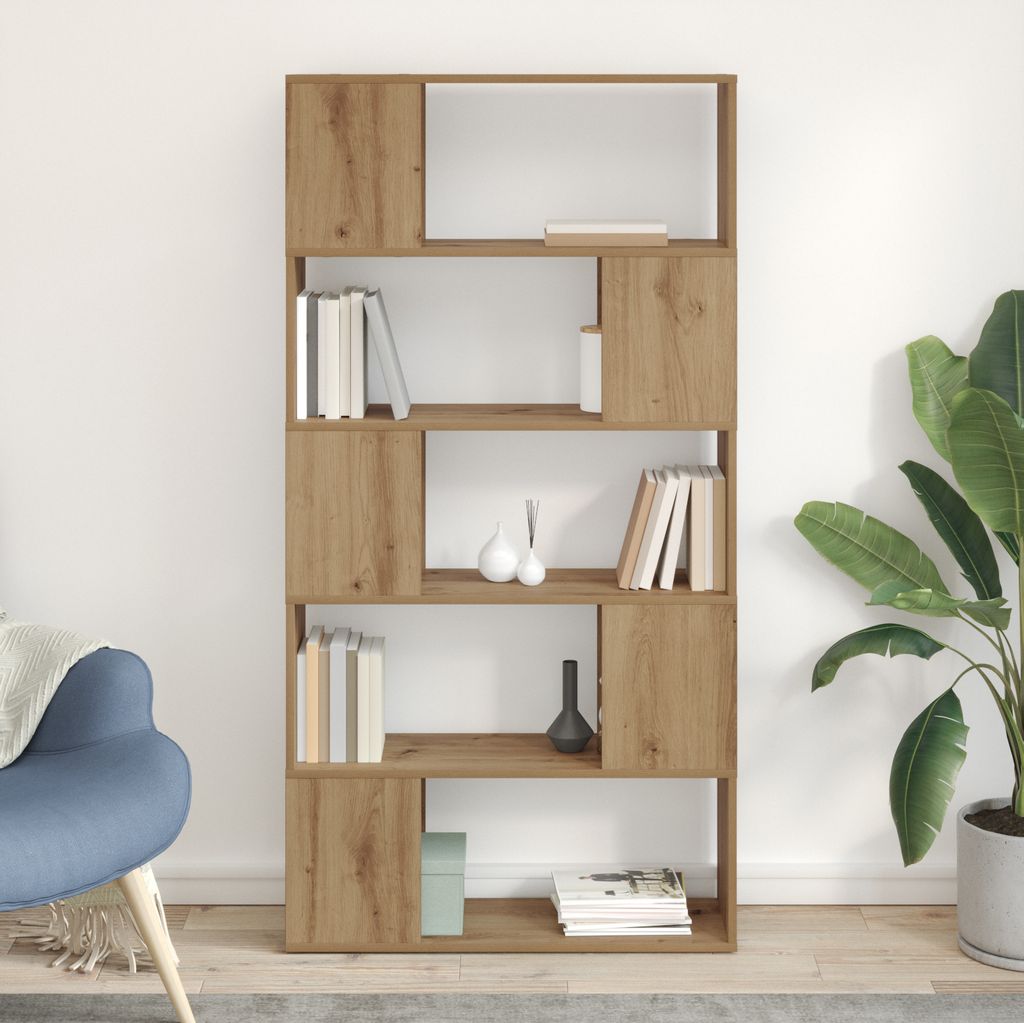 TV Stand Artisan Oak Chipboard 80 x 24 x 155 cm TV Stand, TV-Schränke DesignMöbel Neu