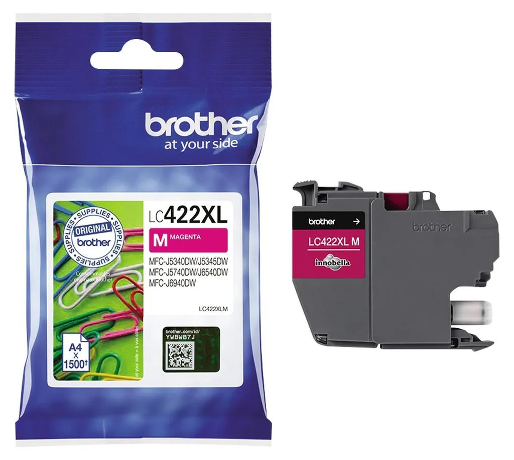 Cartouche Magenta Brother LC422XLM pour Impressions Photos et Documents