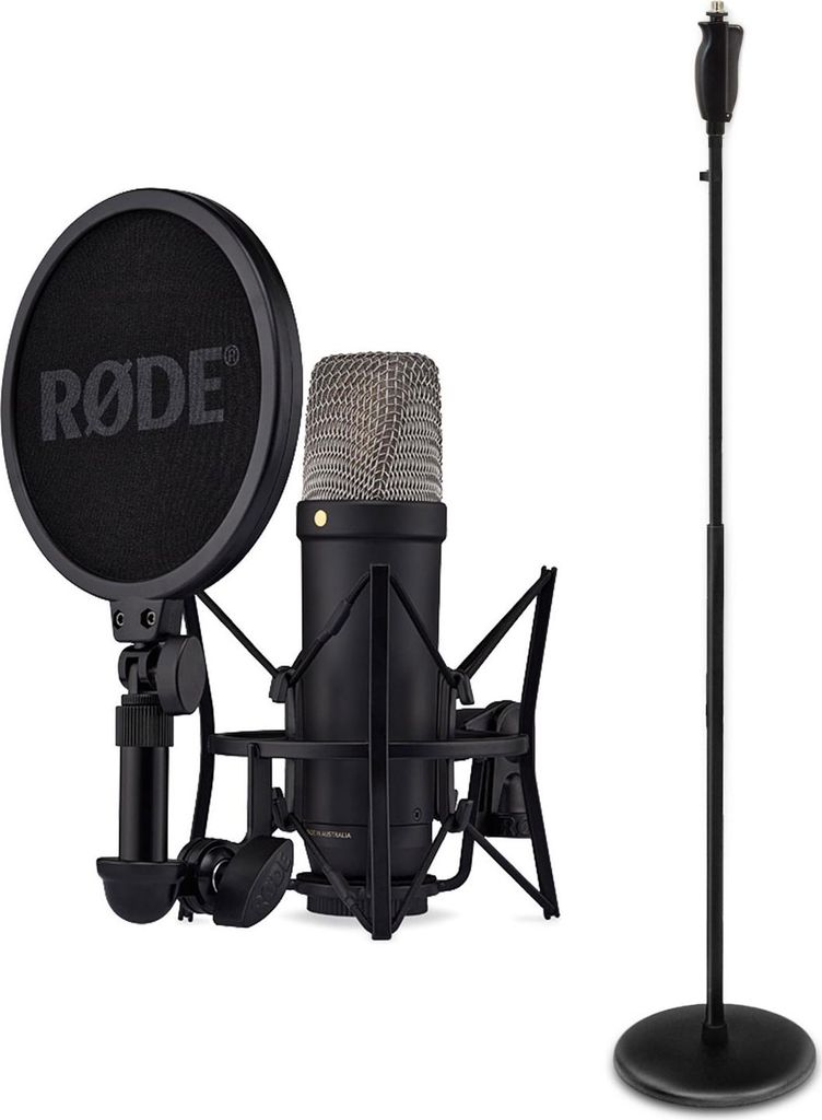 Rode Studio Microphone NT1 5th Gen Black z jednoręcznym Zdjęcie produktu 