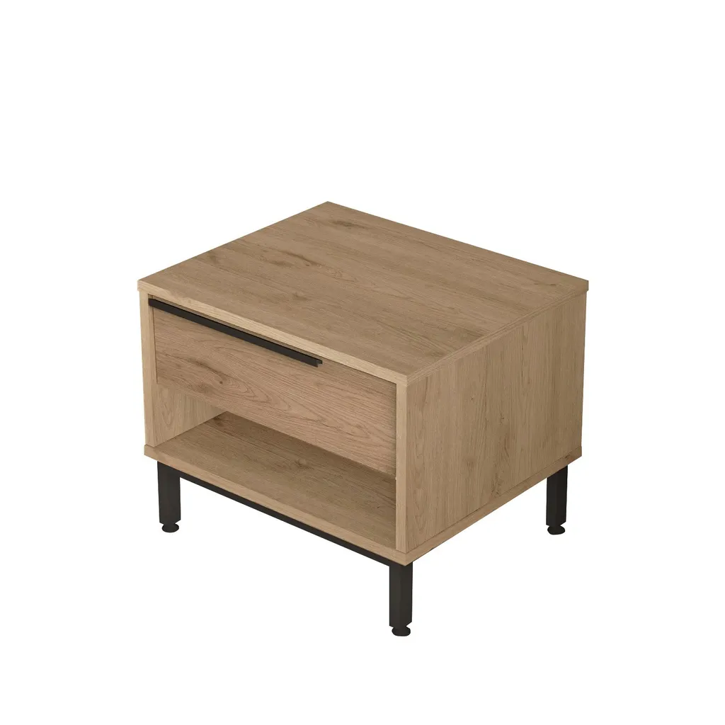 Table de chevet fonctionnelle pour optimiser le rangement du lit - 5