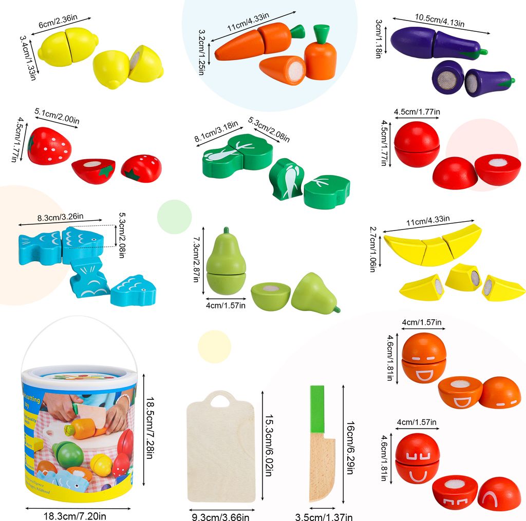 Küchenspielzeug für Kinder aus Holz, Kinderküche Zubehör, Produktbild 5