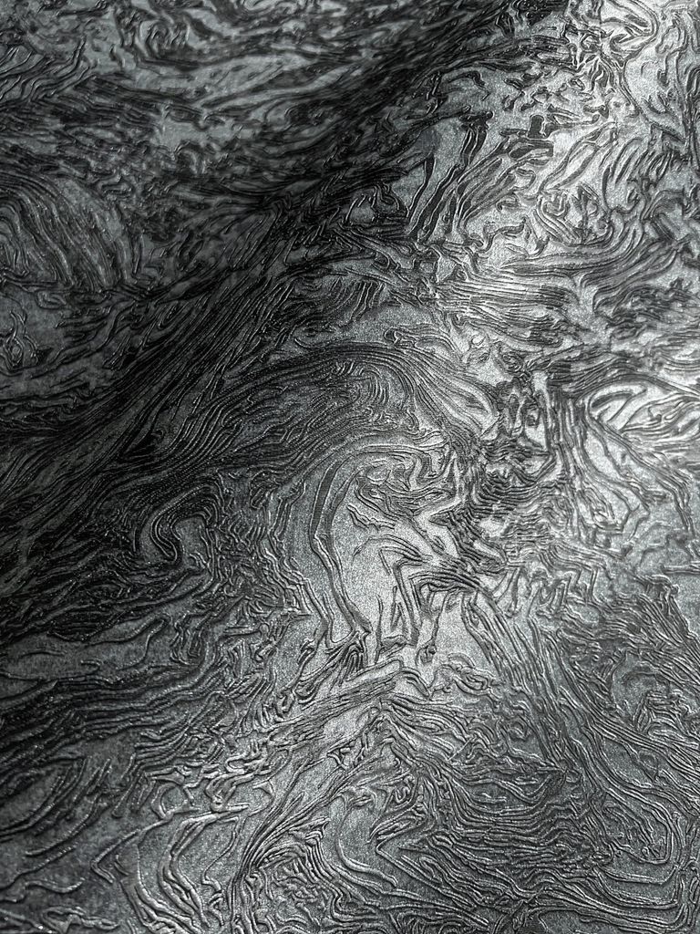 NEWROOM Tapete Schwarz Vliestapete Muster - Mustertapete Modern Dunkelgrau Grau Struktur Glamour 3D Optik Uni