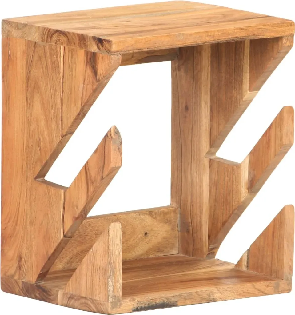 Support mural pour skateboard en bois d'acacia massif - 25x20x30 cm