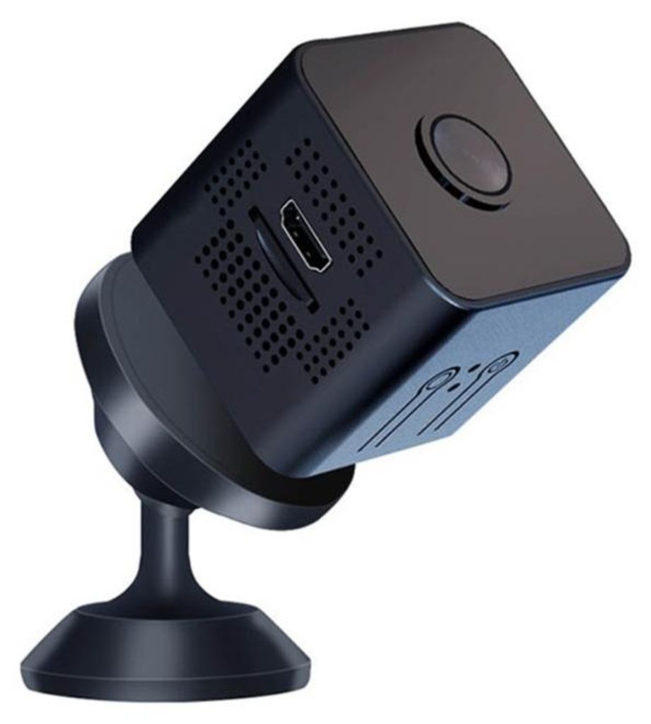 INF Schwarze HD WLAN Überwachungskamera 3,3cm ABS Nachtsicht Zuhause