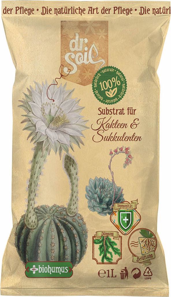 Dr.Soil přírodní substrát pro kaktusy a sukulenty v sáčku o Obrázek produktu 