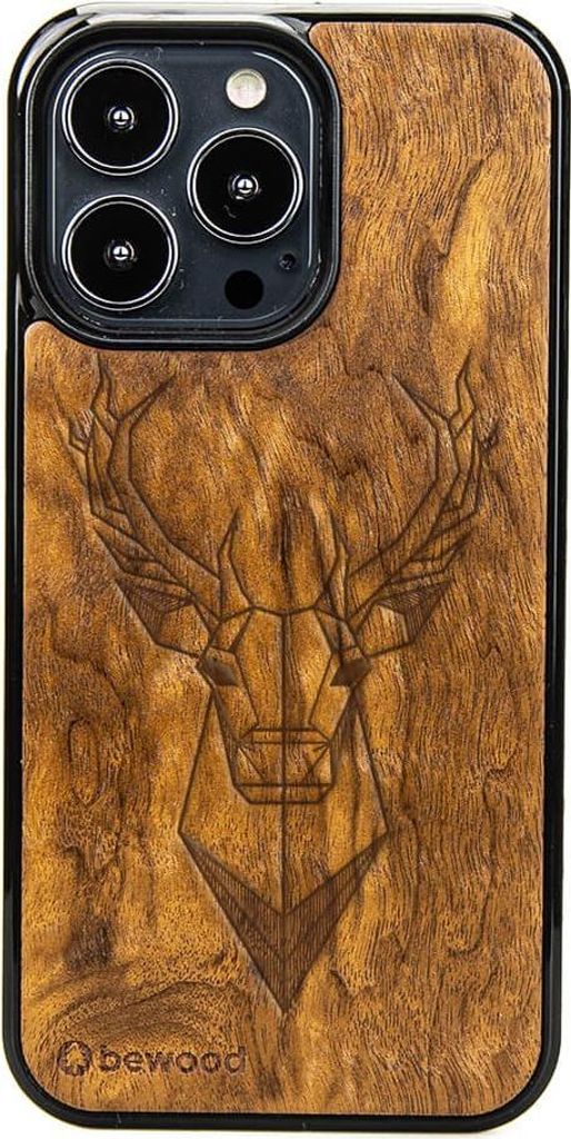 Holzhülle für iPhone 13 Pro IMBUIA DEER